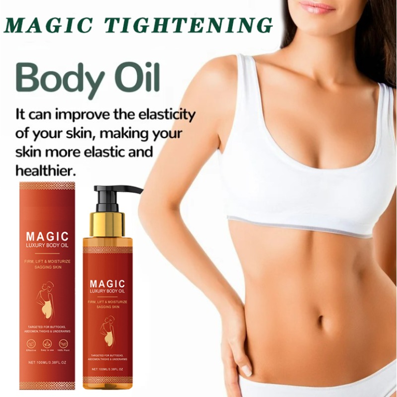 Luxury Skin Care - 100ml Magic Luxury Body Oil ให้ความชุ่มชื้นอย่างล้ําลึกผิวแห้งกระชับยืดหยุ่นหน้าอกต้นขา