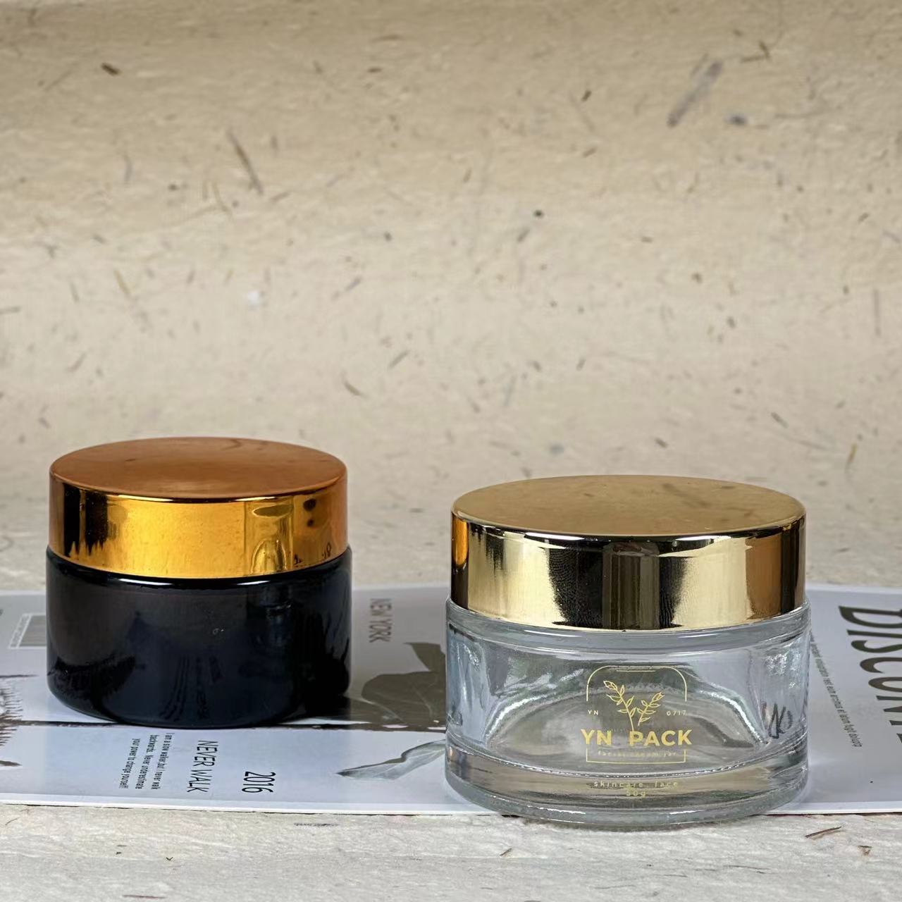 หรูหราแก้วJar Wholesa Frosted  - Luxury Skincare Bottles บทวิจารณ์และราคา