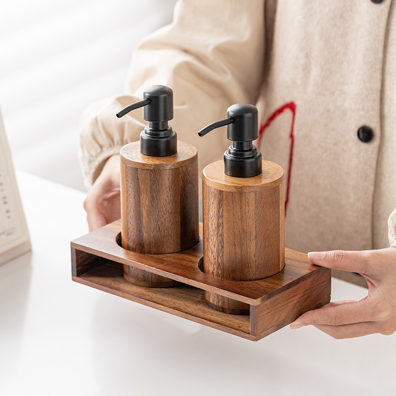 ขวดเปล่าแบบกดทำจากไม้วอลนัทสำห - Luxury Skincare Bottles บทวิจารณ์และราคา