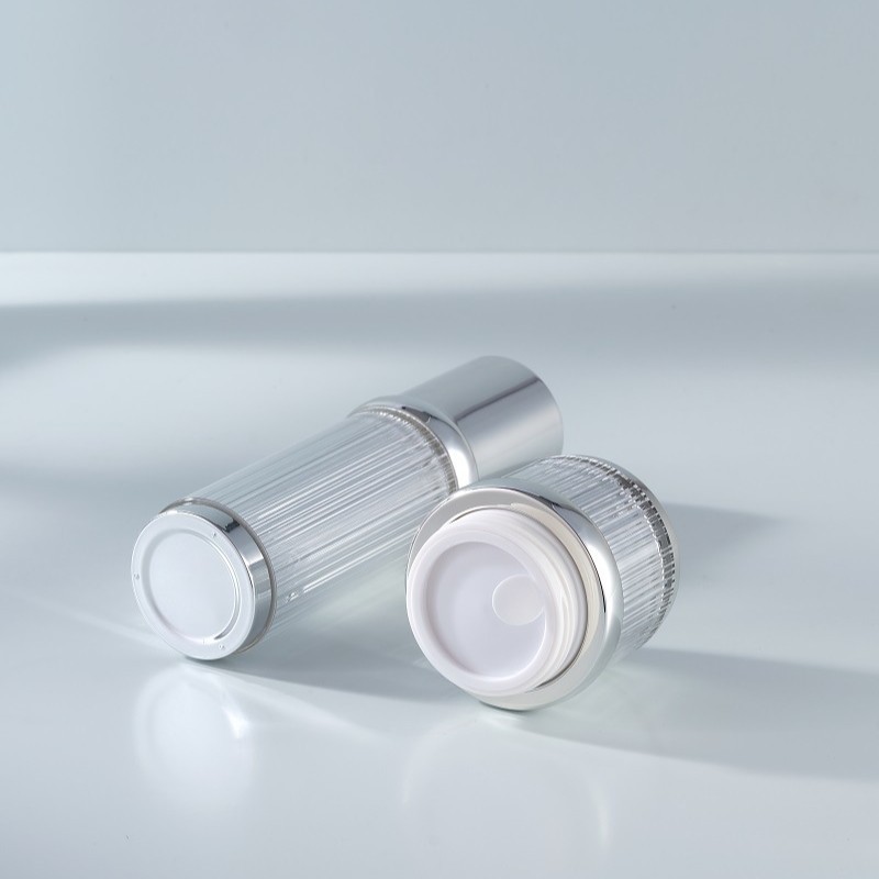 ขวดอะคริลิคสีเงินแบบหรูหราขนาด - Luxury Skincare Bottles บทวิจารณ์และราคา