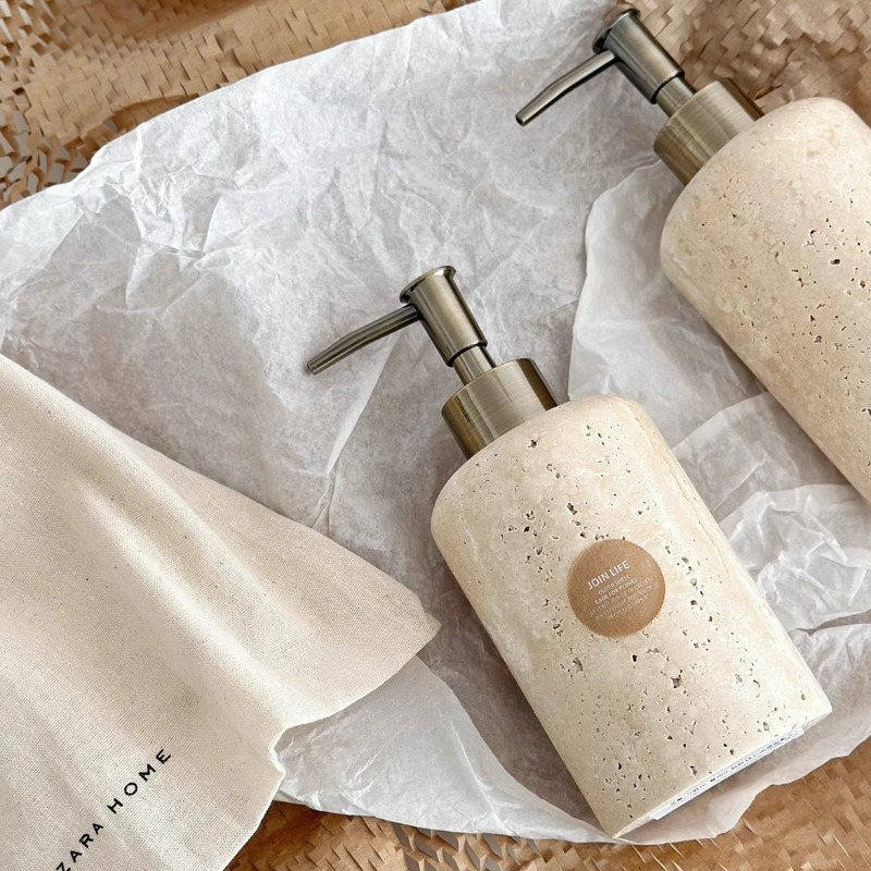 เครื่องจ่ายโลชั่นหินธรรมชาติ,  - Luxury Skincare Bottles บทวิจารณ์และราคา